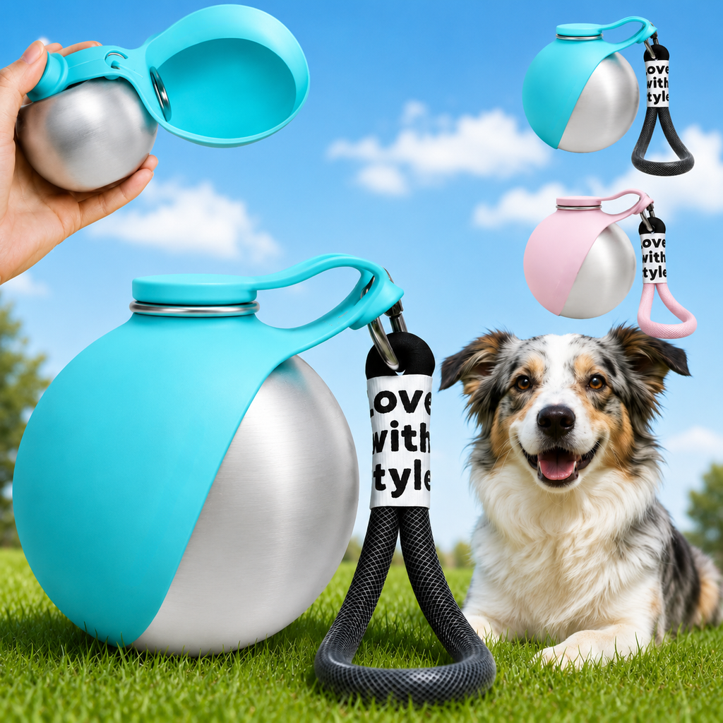 2-in-1 Pet Travel Water Bottle